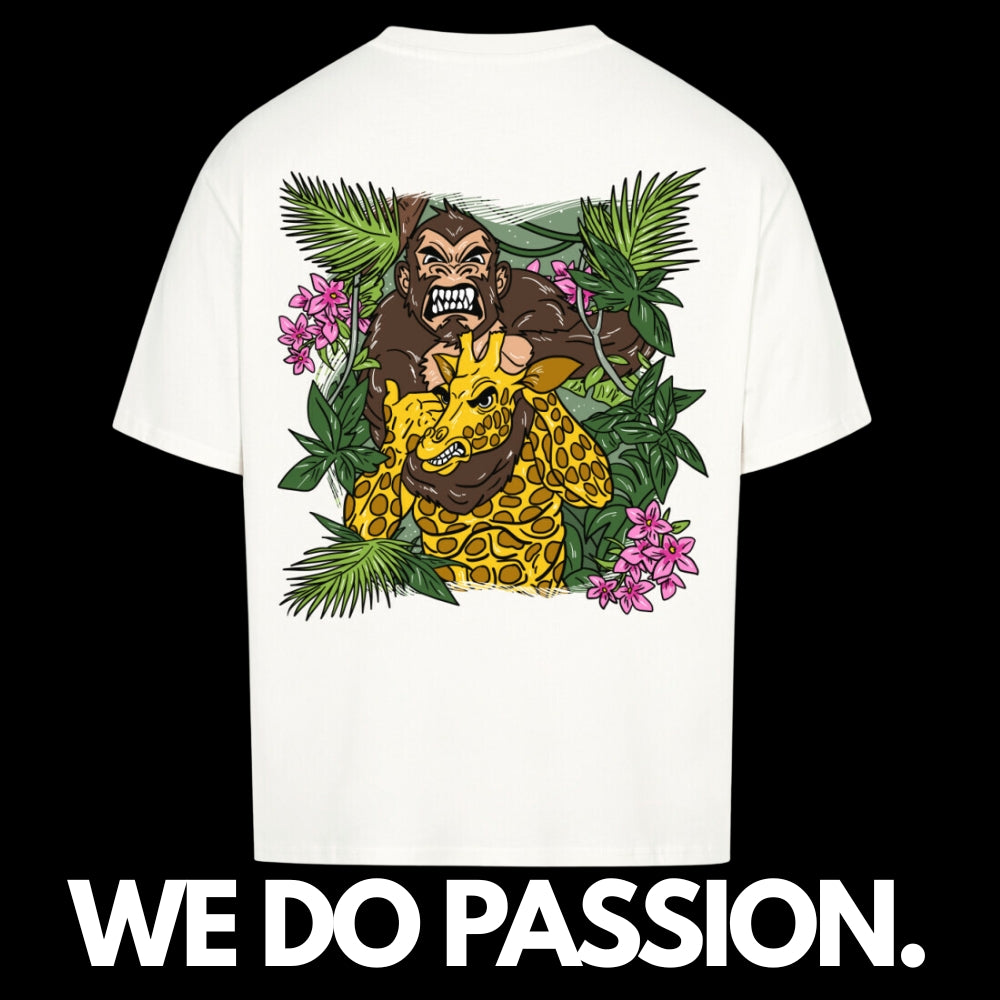 #0001 Jiu-Jitsu Monkey - Premium Oversized T-Shirt