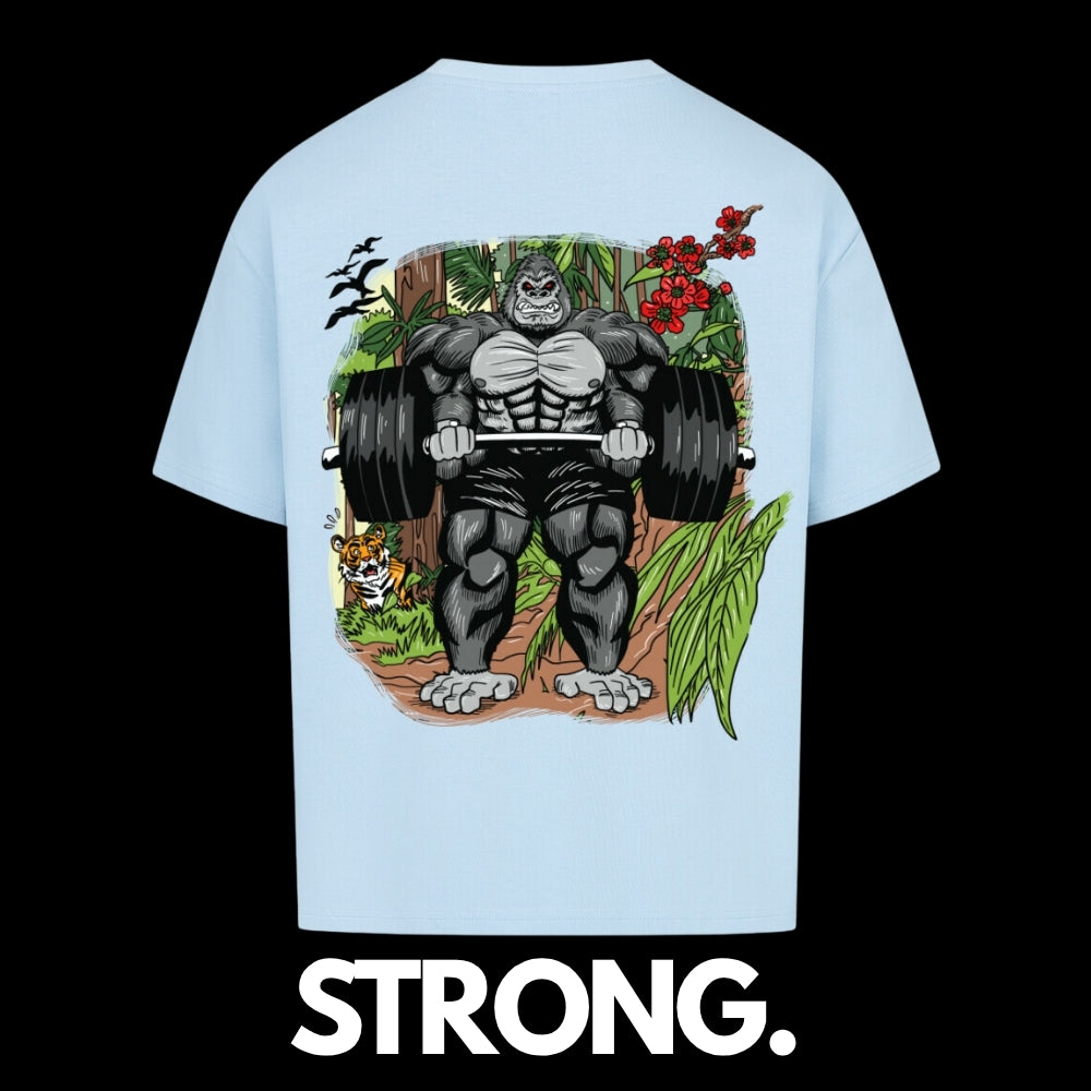 #0003 Bodybuilding Monkey -  Premium Oversized T-Shirt