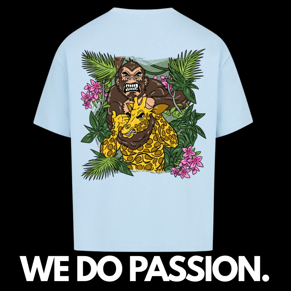 #0001 Jiu-Jitsu Monkey - Premium Oversized T-Shirt