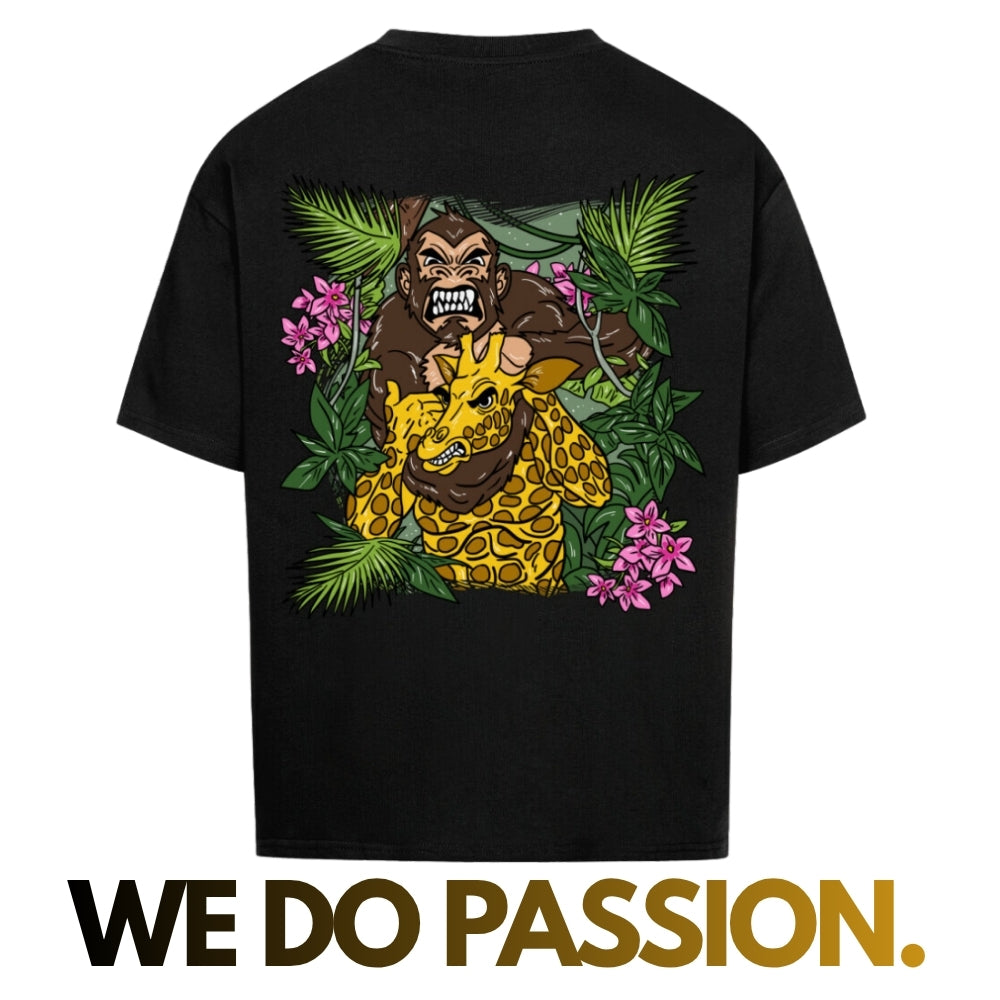 #0001 Jiu-Jitsu Monkey - Premium Oversized T-Shirt