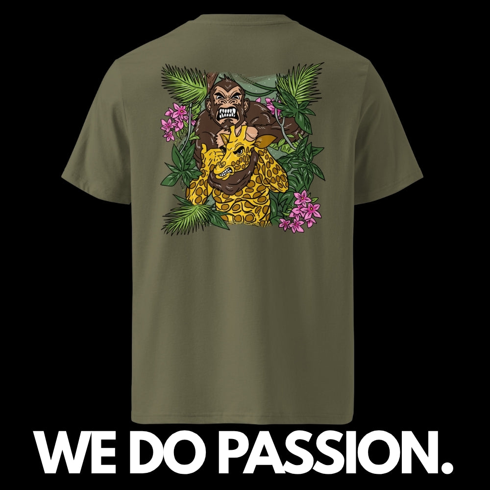 #0001 Jiu-Jitsu Monkey - Premium T-Shirt