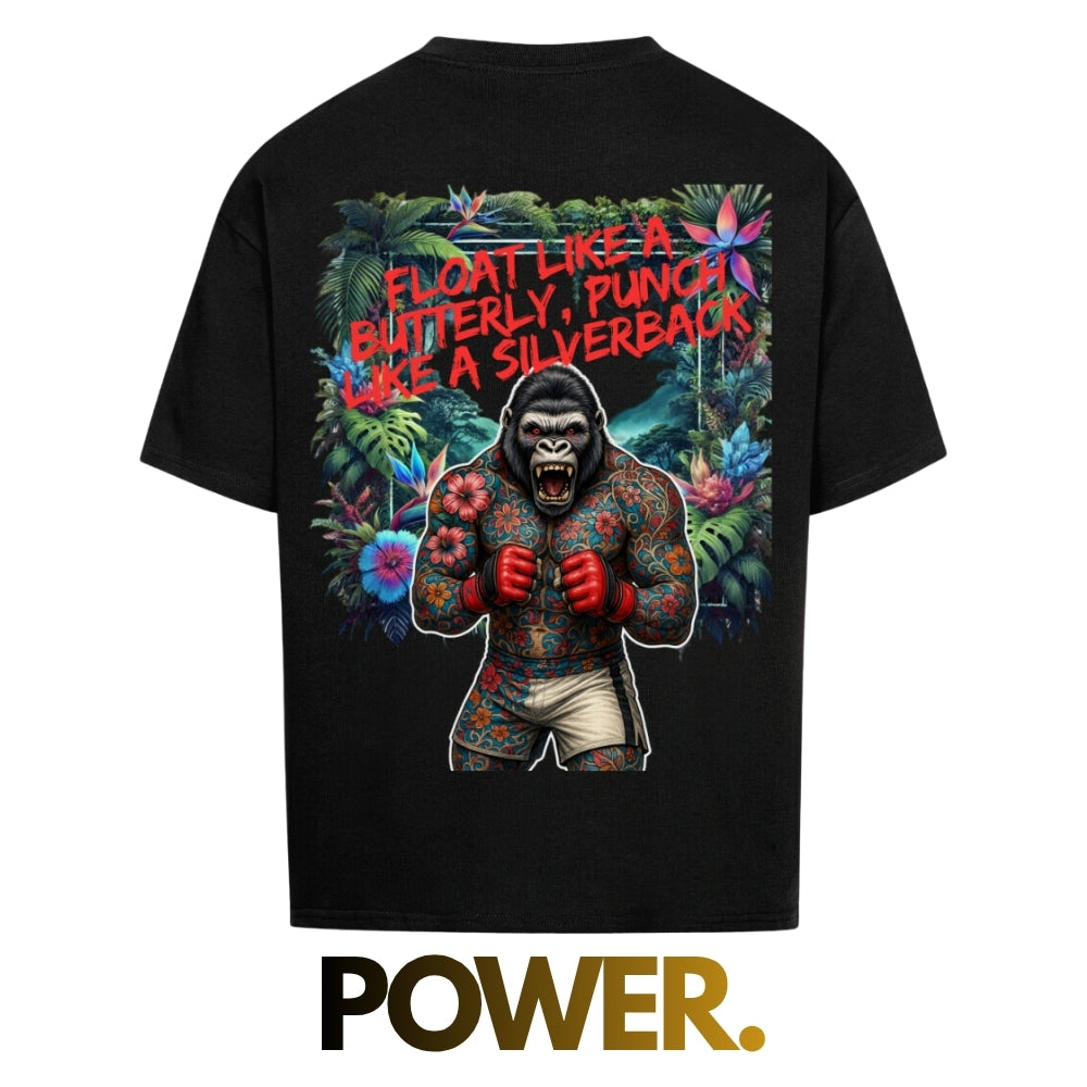 Affenzirkus Kollektion - "Float like a butterfly, punch like a silverback" - Premium Oversized T-Shirt