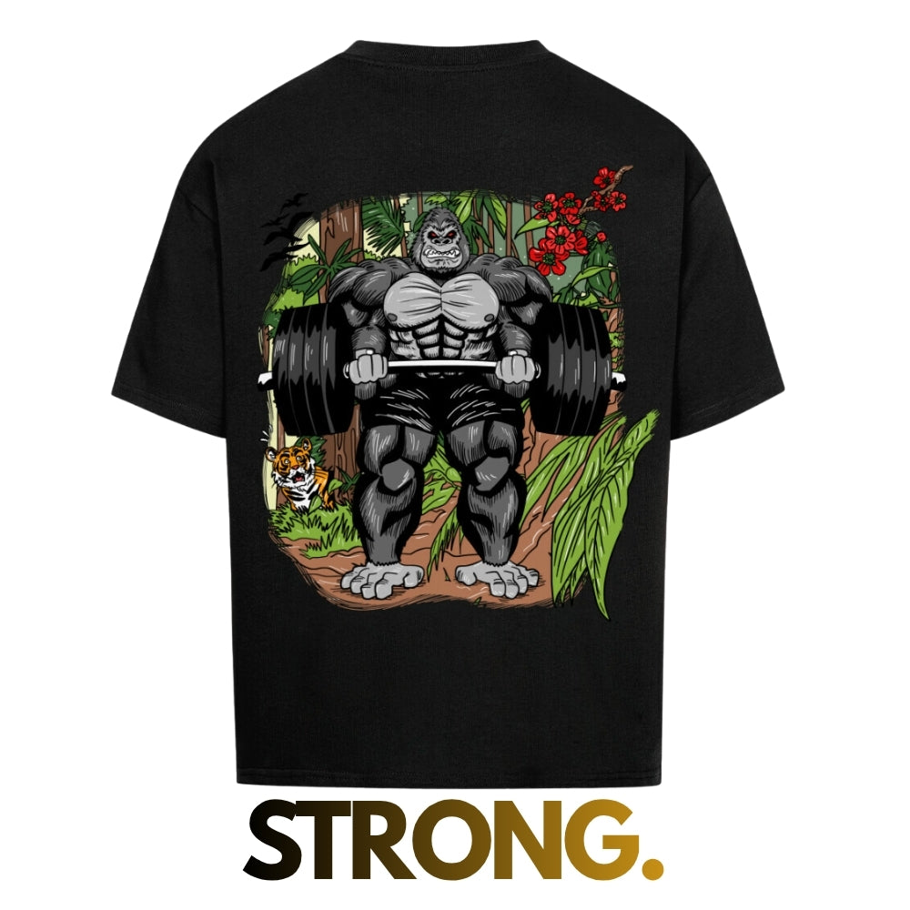 #0003 Bodybuilding Monkey -  Premium Oversized T-Shirt