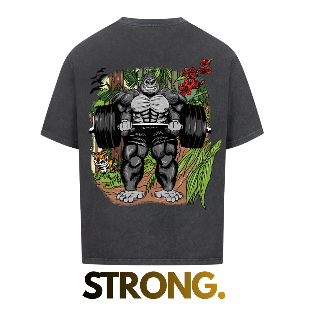 #0003 Bodybuilding Monkey -  Premium Oversized T-Shirt