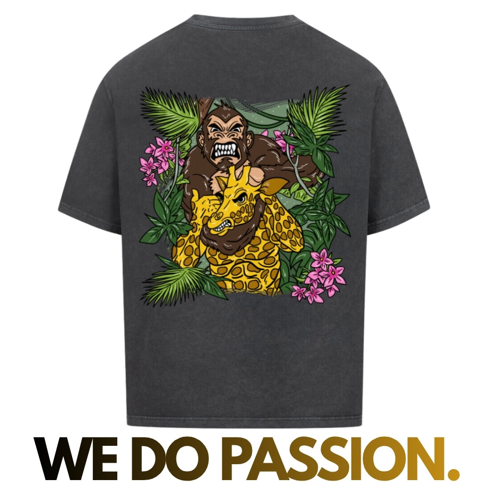 #0001 Jiu-Jitsu Monkey - Premium Oversized T-Shirt