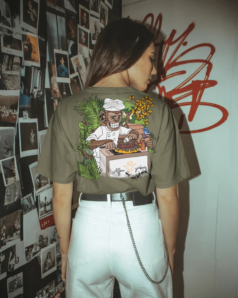 #0002 Cooking Monkey -  Premium T-Shirt