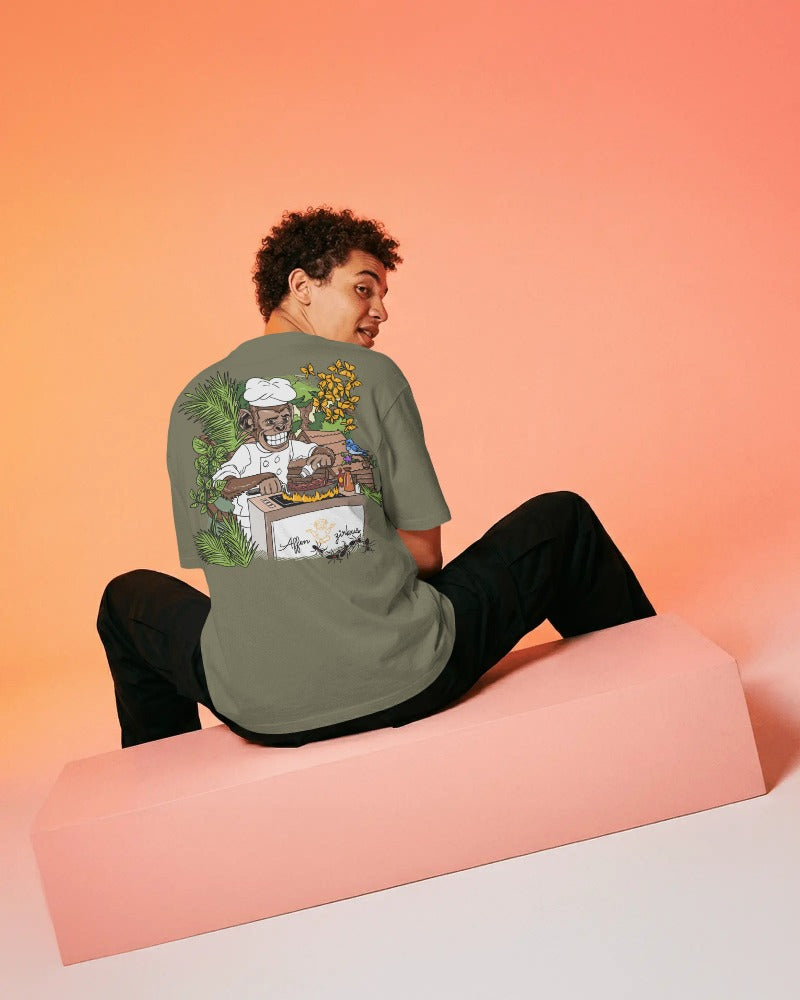 #0002 Cooking Monkey -  Premium T-Shirt