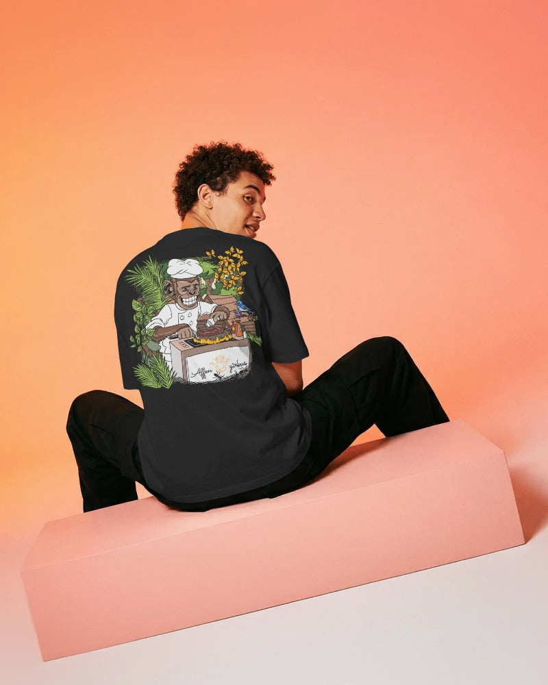 #0002 Cooking Monkey -  Premium T-Shirt