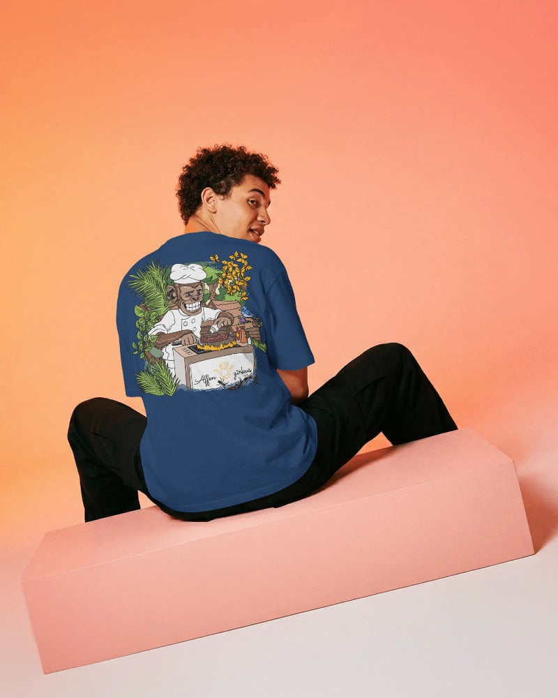 #0002 Cooking Monkey -  Premium T-Shirt