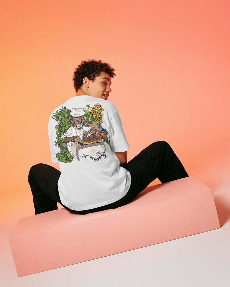 #0002 Cooking Monkey -  Premium T-Shirt