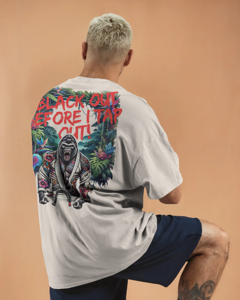 Affenzirkus Kollektion - "I black out before I tap out" - Premium Oversized T-Shirt