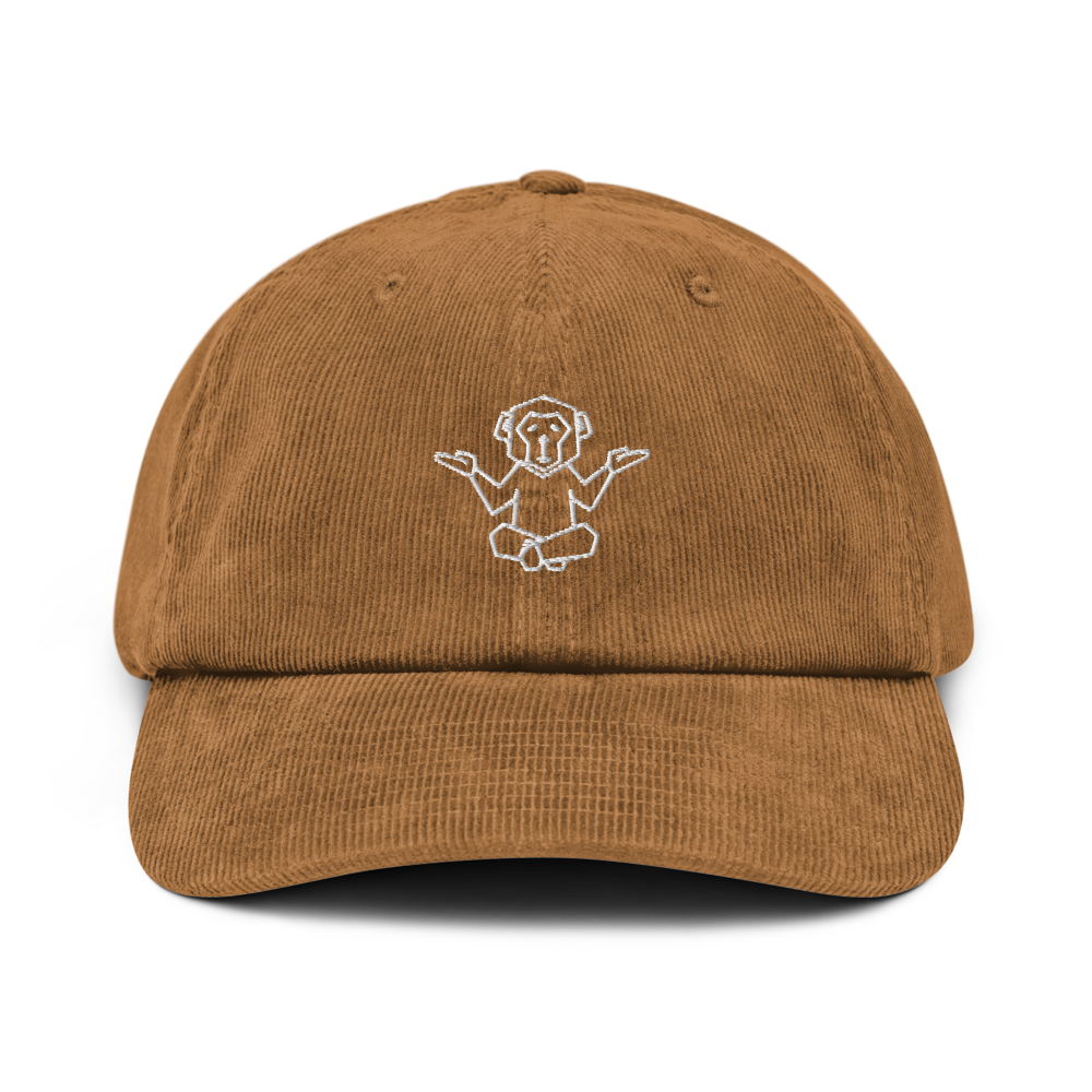 Organic Cord Cap - Affenzirkus Kollektion - Logo beige bestickt (3D-Puff-Effekt)