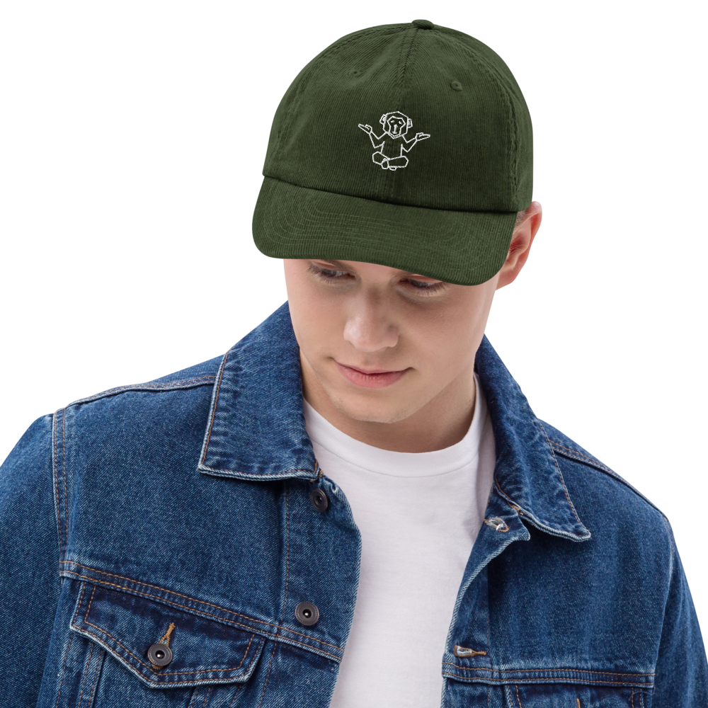 Organic Cord Cap - Affenzirkus Kollektion - Logo beige bestickt (3D-Puff-Effekt)