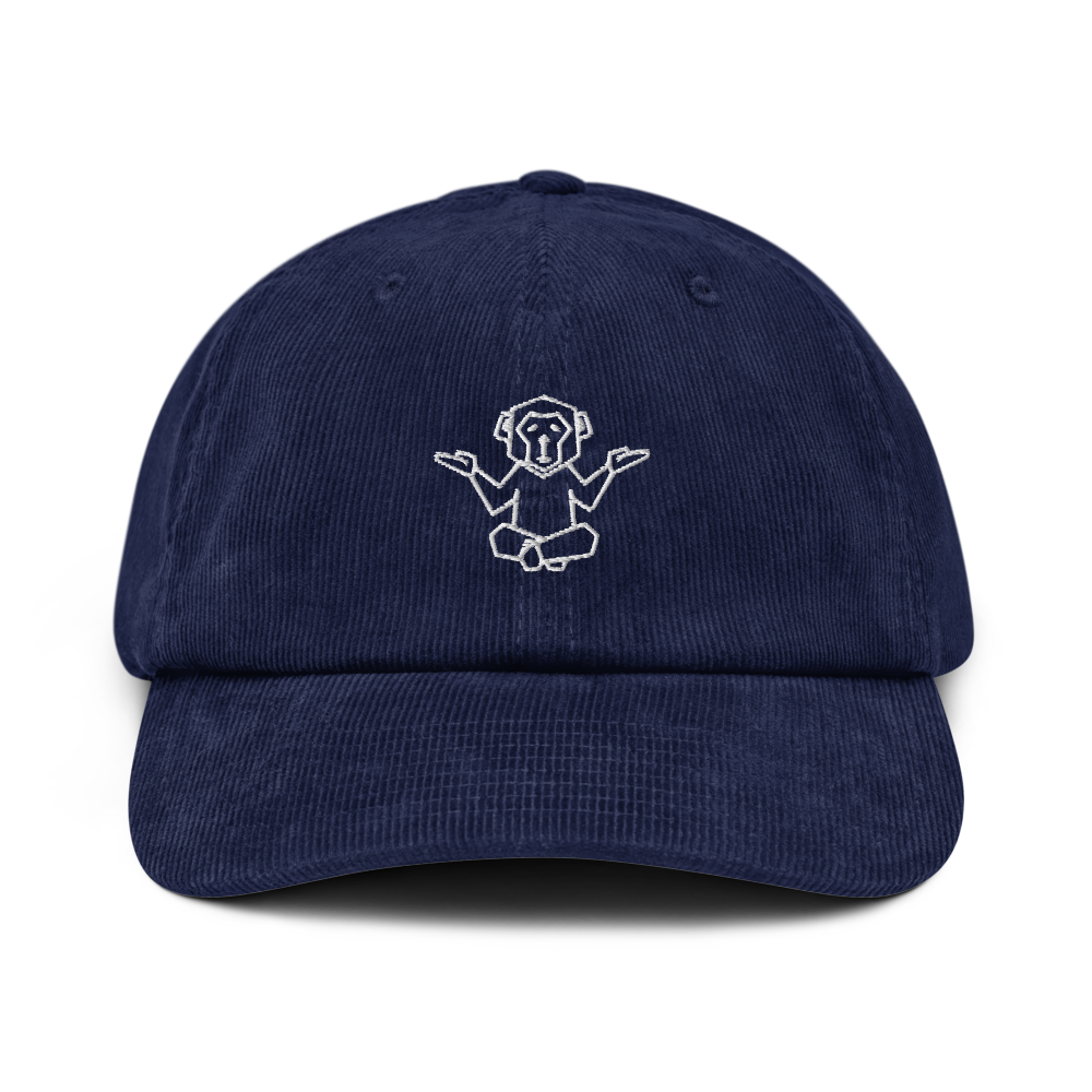 Organic Cord Cap - Affenzirkus Kollektion - Logo beige bestickt (3D-Puff-Effekt)