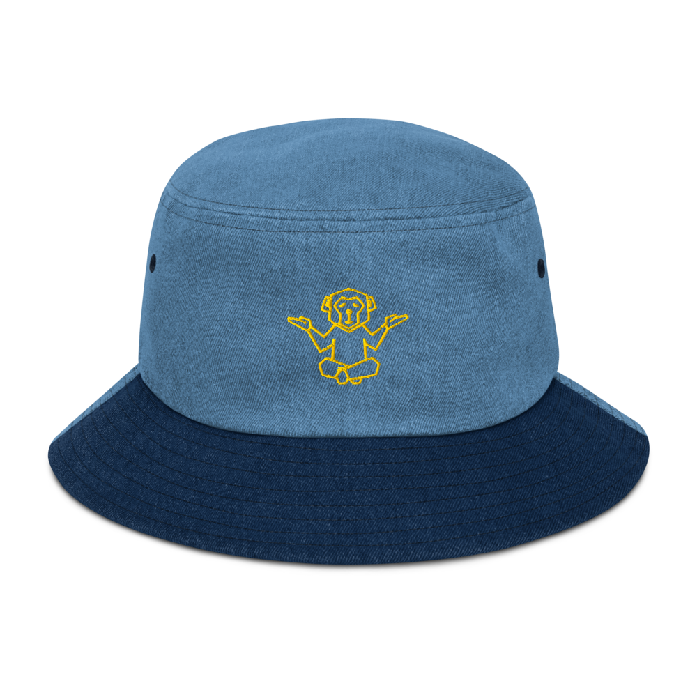 Organic Cotton Bucket Hat - Affenzirkus Kollektion - Logo gold bestickt (3D-Puff-Effekt)