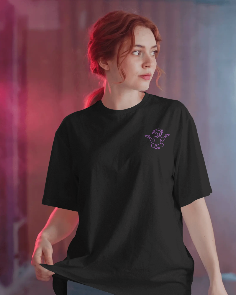 #0006 Yoga Monkey -  Premium Oversized T-Shirt