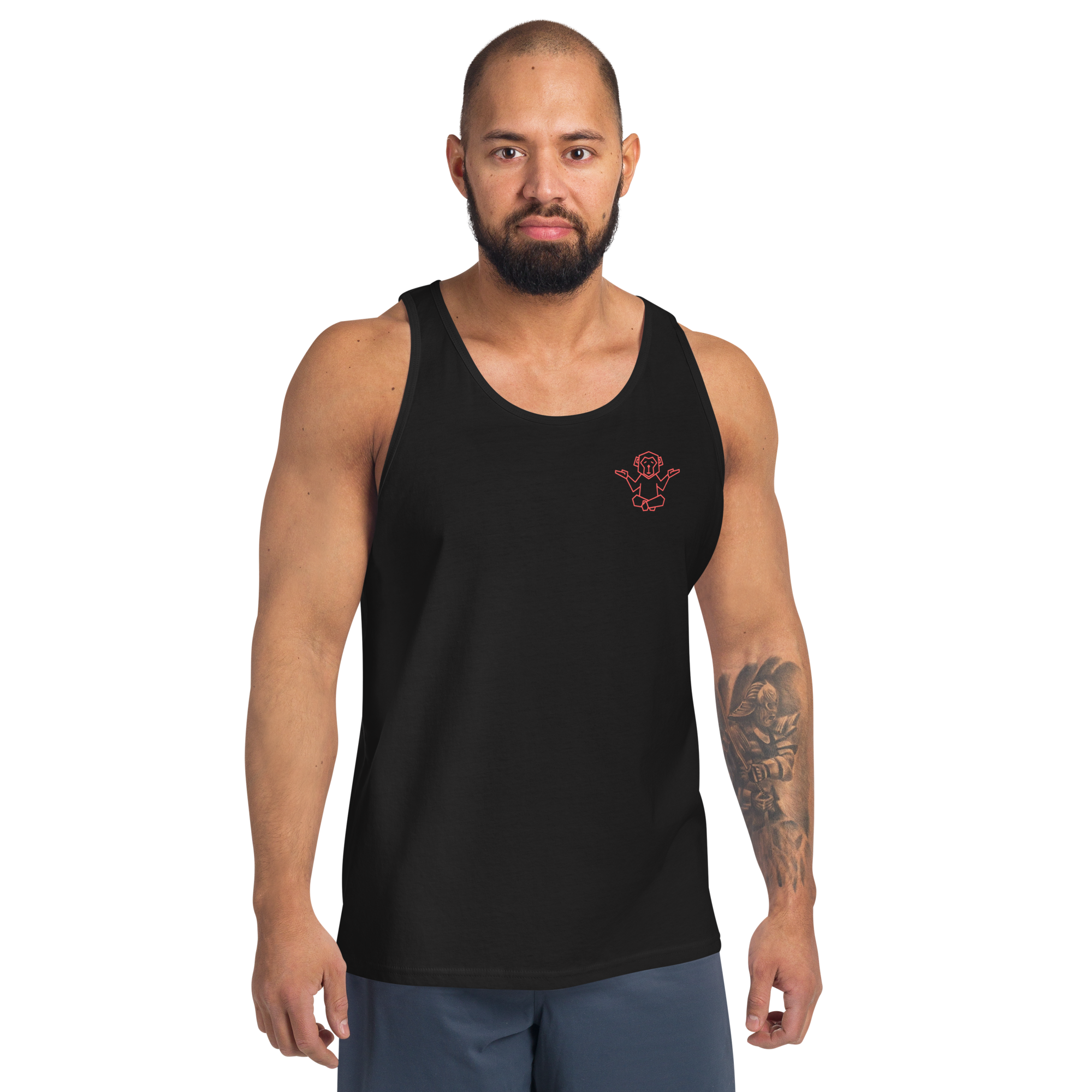 Affenzirkus Kollektion - Premium Tank Top - "I black out before I tap out" - Logo rot