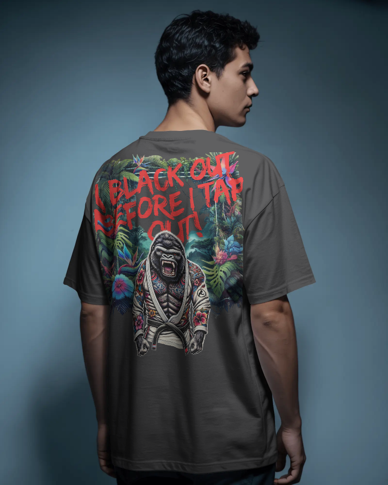 Affenzirkus Kollektion - "I black out before I tap out" - Premium Oversized T-Shirt