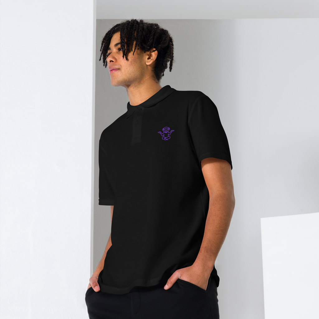 Affenzirkus Kollektion - Premium Polo - Logo purple bestickt