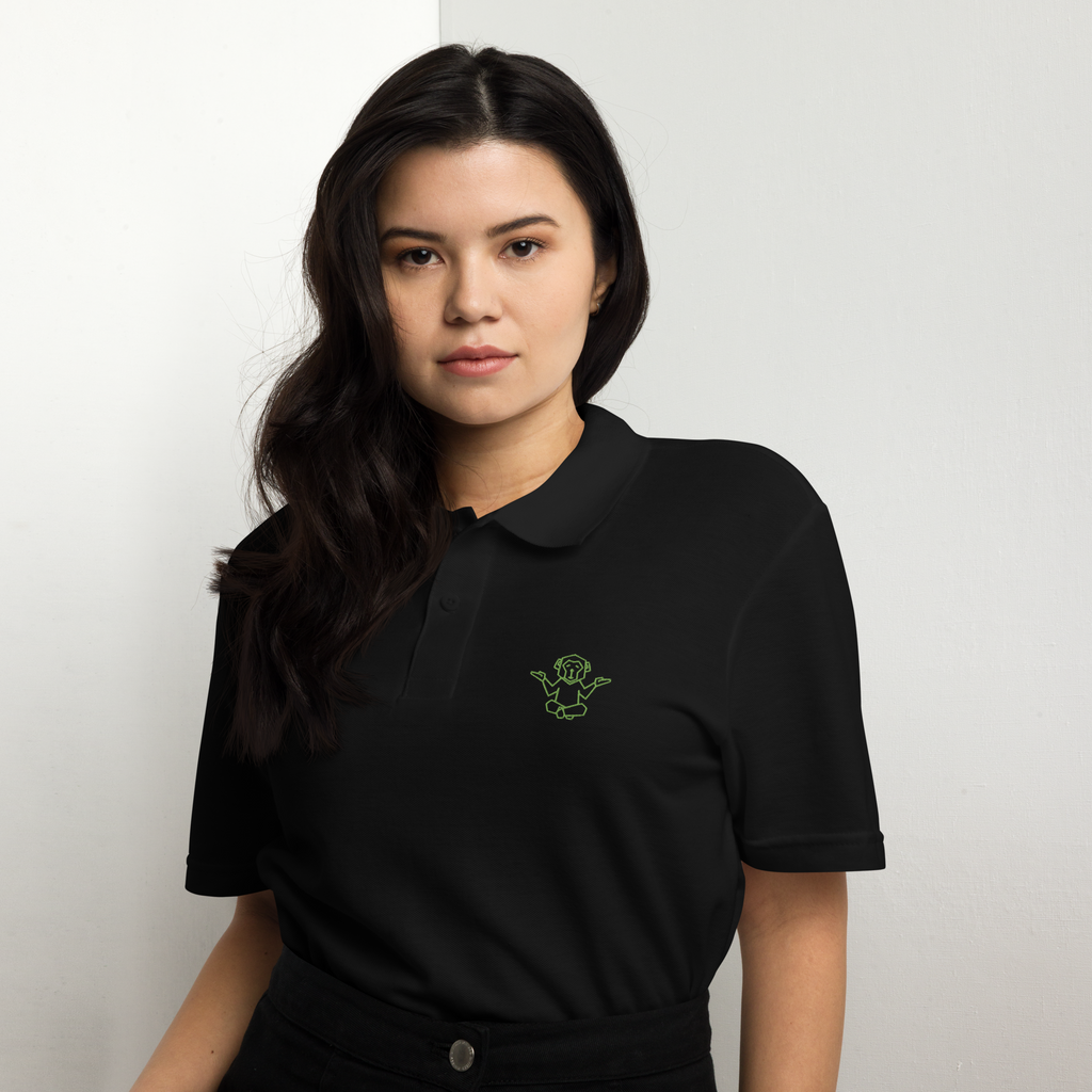Affenzirkus Kollektion - Premium Polo - Logo grün bestickt