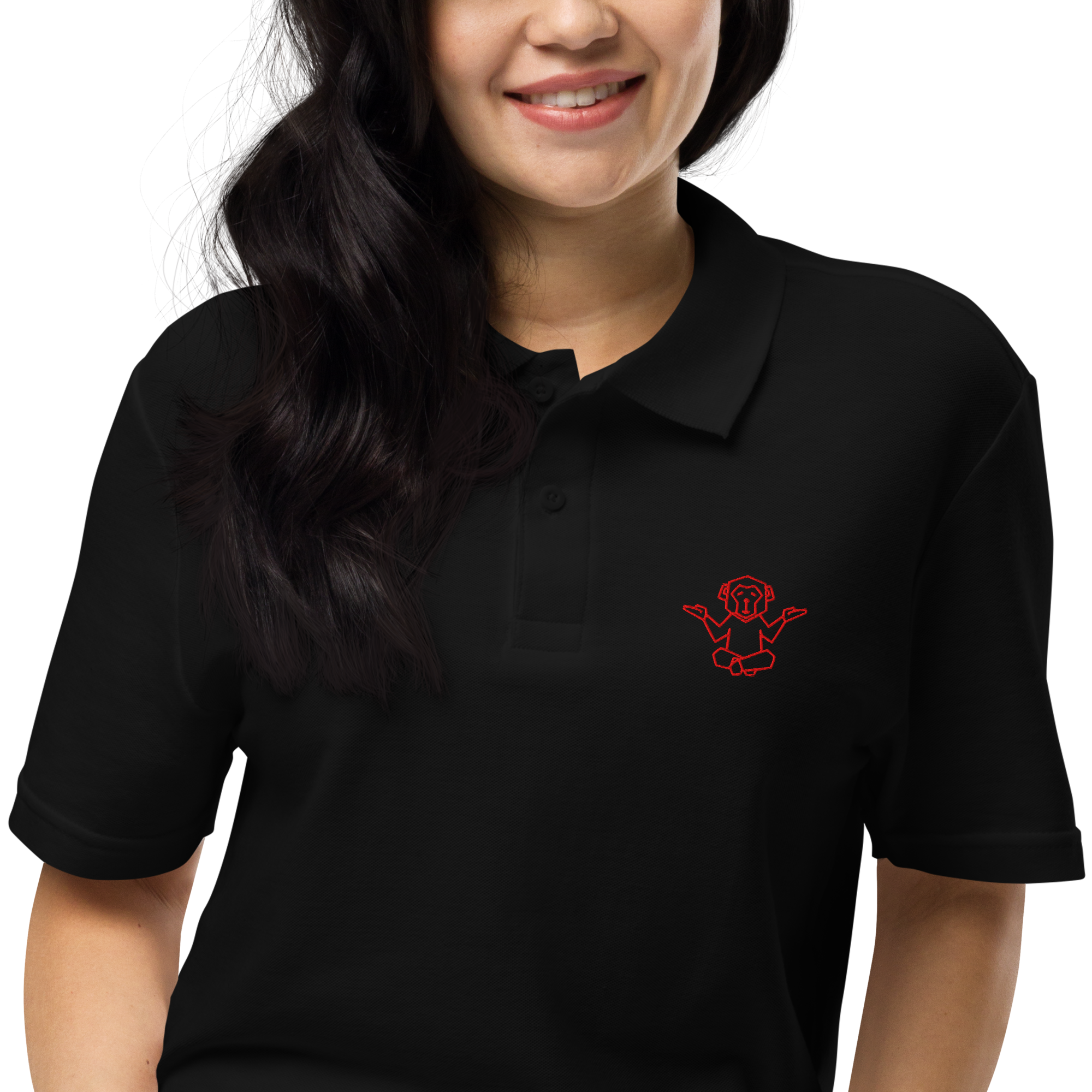 Affenzirkus Kollektion - Premium Polo - Logo rot bestickt