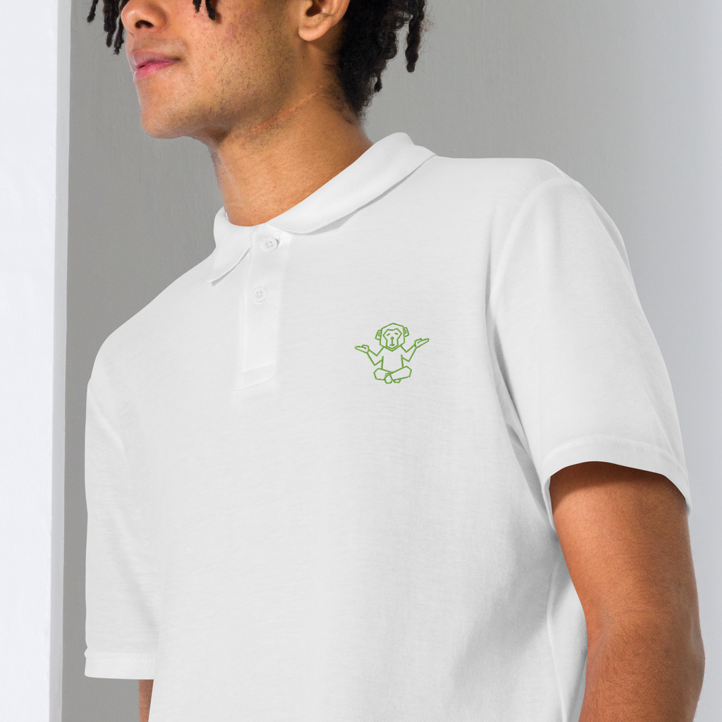 Affenzirkus Kollektion - Premium Polo - Logo grün bestickt