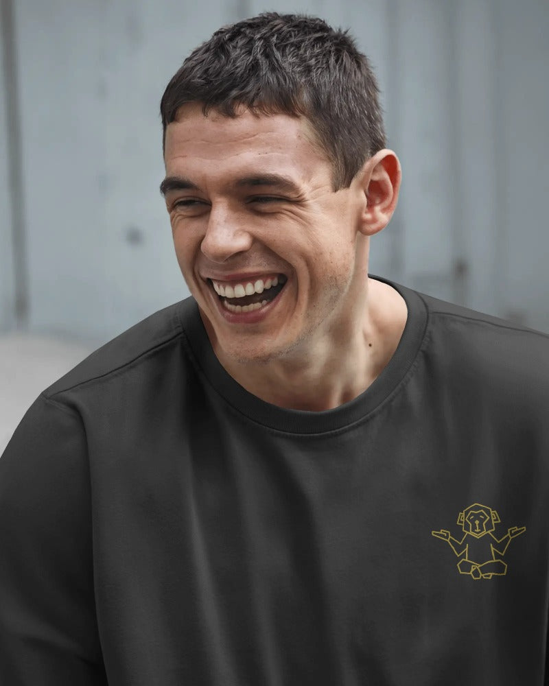 #0003 Bodybuilding Monkey -  Premium Oversized T-Shirt